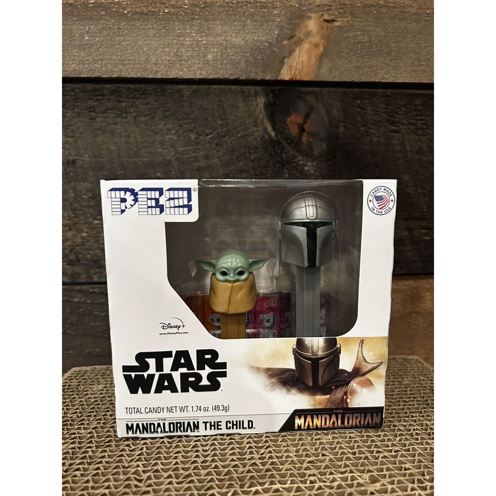 Boxed Gift Set of 2 STAR WARS Mandalorian PEZ DISPENSERS NEW Baby Yoda the Child